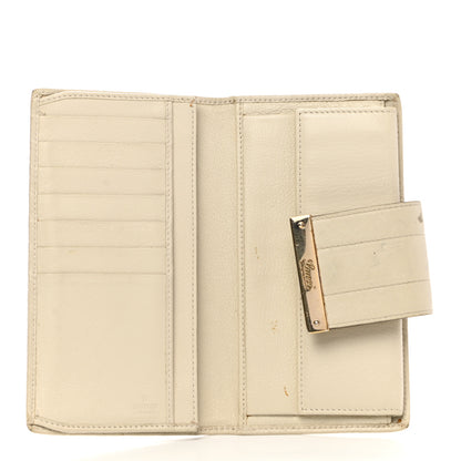 Gucci Guccissima Ladies Web Long Wallet Off White 6 of 15