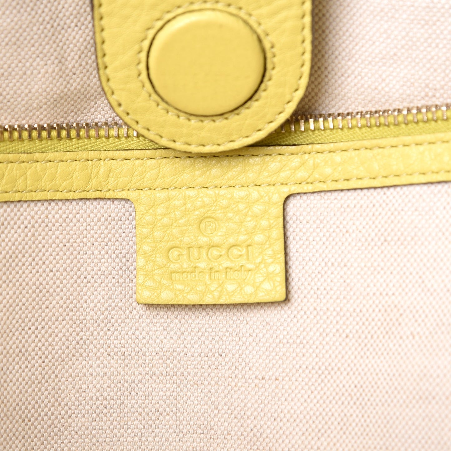 Calfskin Large Bamboo Shopper Tote Citrus