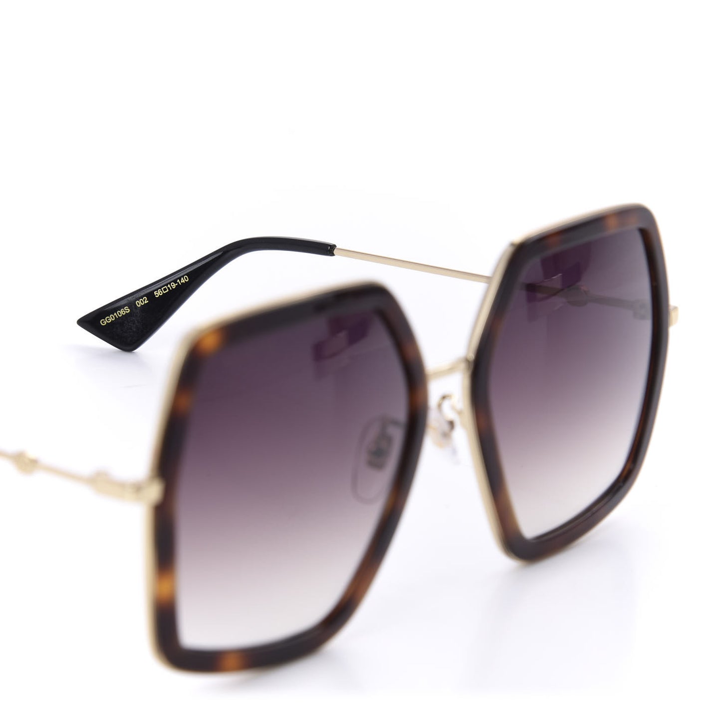 Acetate Oversize Square Frame GG0106S Sunglasses Tortoise