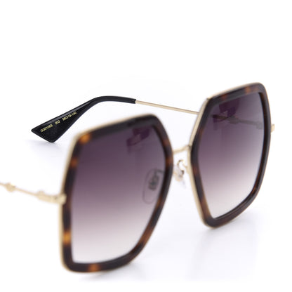 Gucci Acetate Oversize Square Frame GG0106S Sunglasses Tortoise 5 of 8