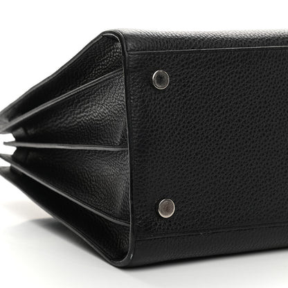 Saint Laurent Grained Calfskin Large Sac De Jour Carryall Black 7 of 9