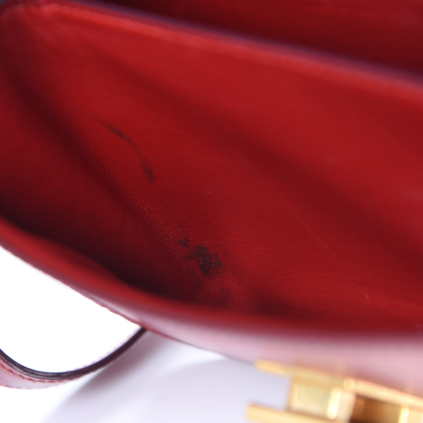 Box Calfskin Teen Classic Box Flap Bag Red