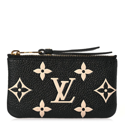 Louis Vuitton Empreinte Monogram Giant Key Pouch Black Beige 1 of 10