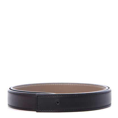 Hermes Swift Epsom 24mm Belt Strap 80 Black Etoupe 1 of 3