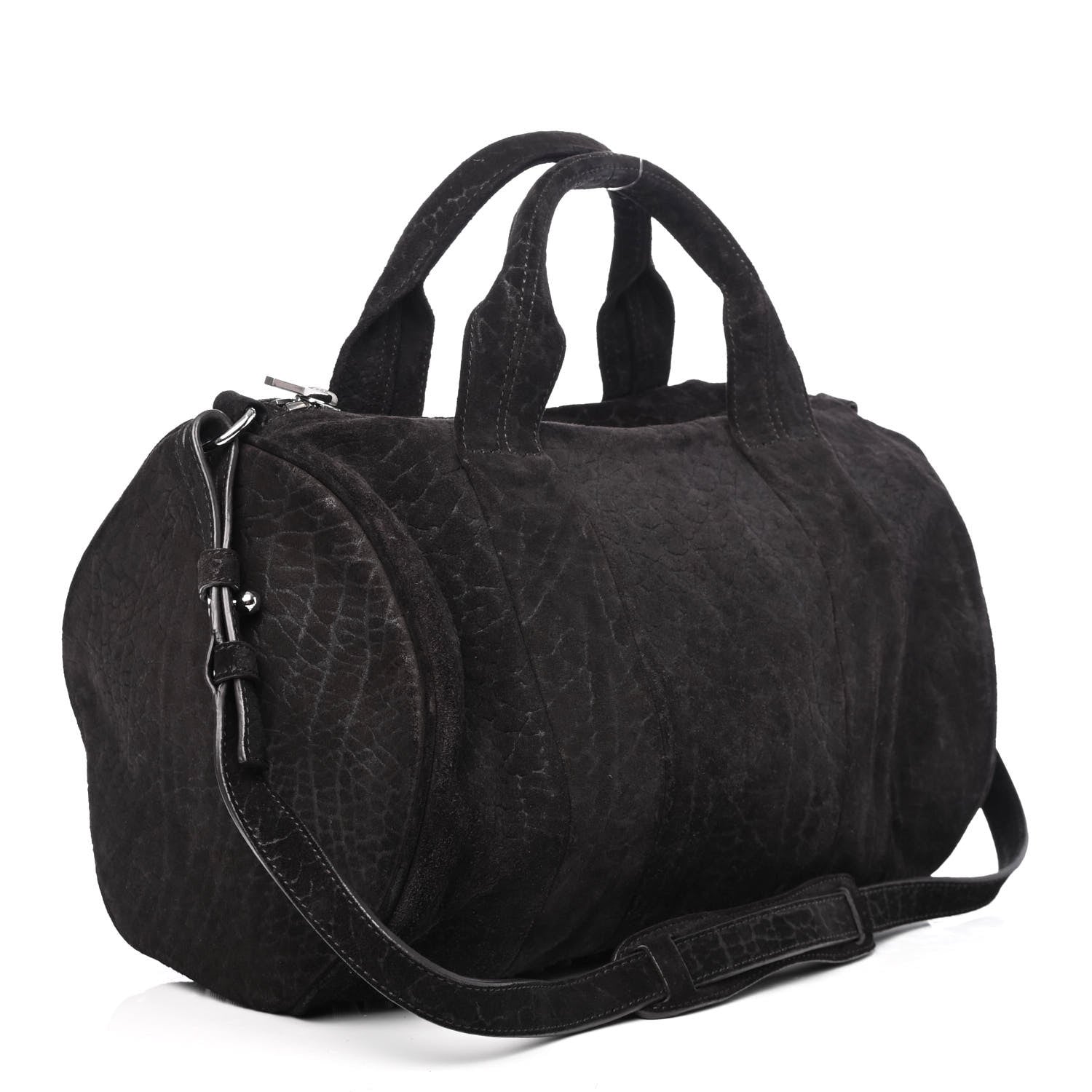 Alexander Wang Tumbled Nubuck Rocco Espresso Rhodium Hardware 2 of 4