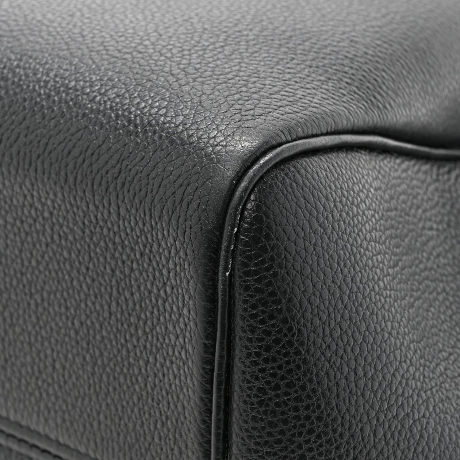 Celine Smooth Calfskin Cuir Triomphe Cabas Drawstring Black 12 of 13