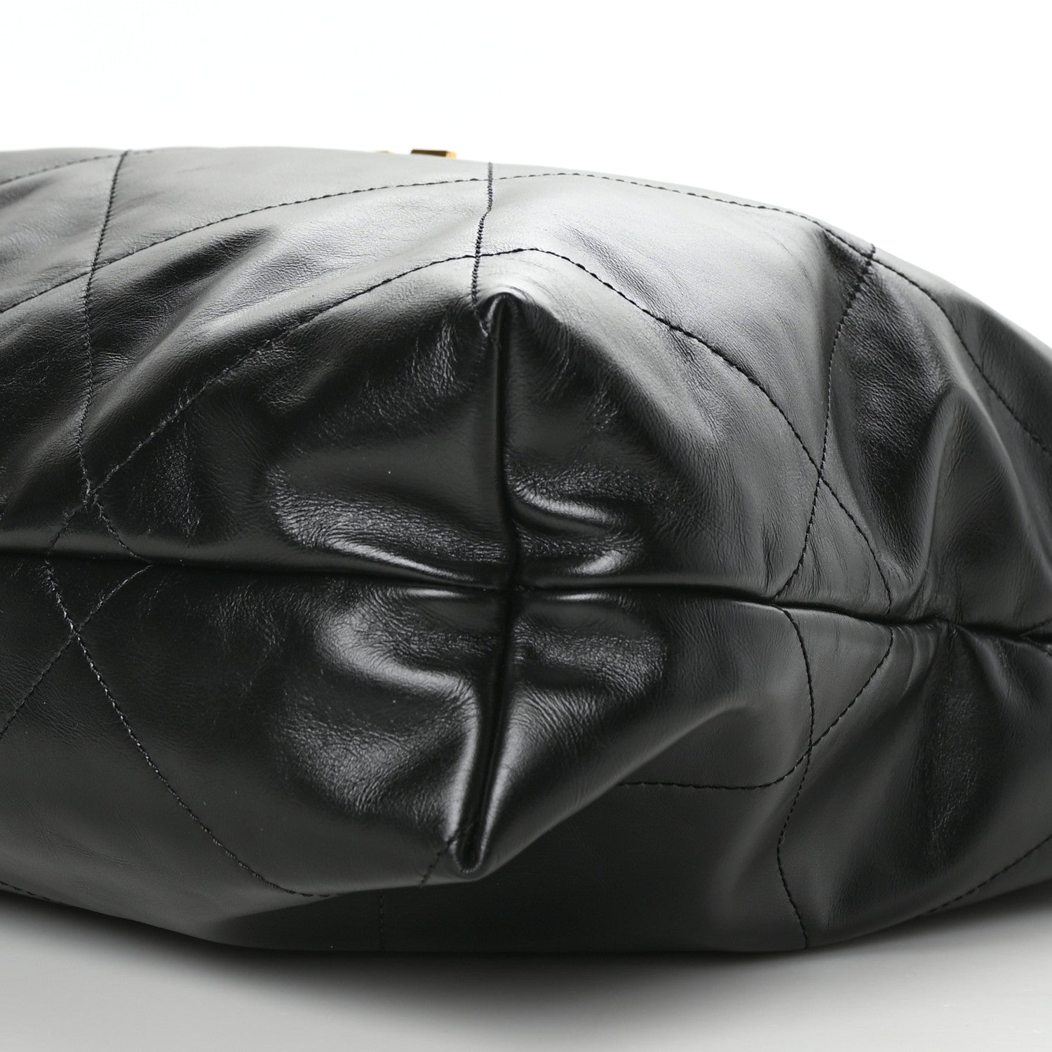 Chanel Shiny Calfskin Quilted Large Chanel 22 Black 11 of 11