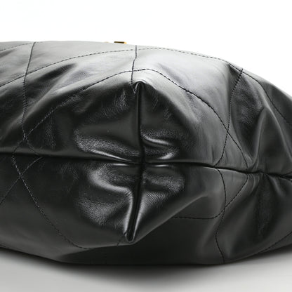 Chanel Shiny Calfskin Quilted Large Chanel 22 Black 11 of 11