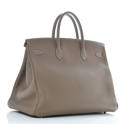 Hermes Togo Birkin 40 Etoupe 3 of 39