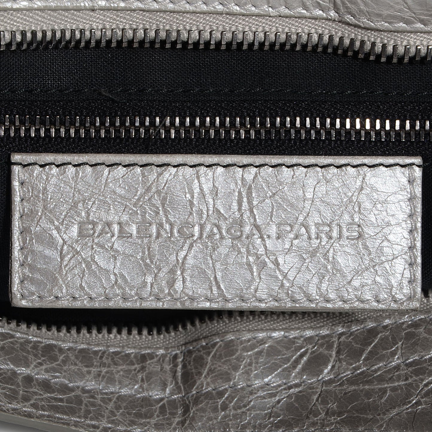 Agneau City Metallic Silver Hardware