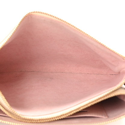 Louis Vuitton Damier Azur Double Zip Pochette 5 of 12