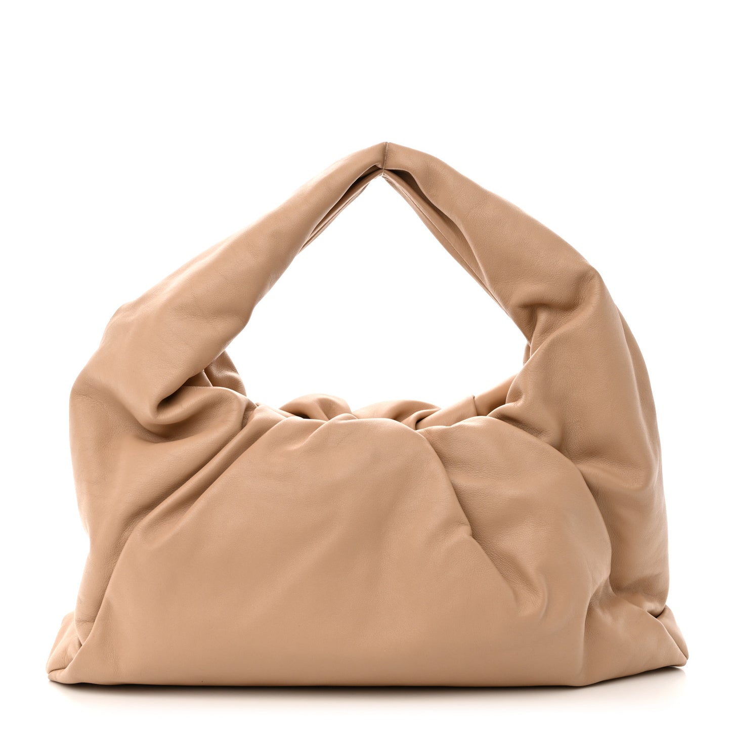Smooth Butter Calfskin Small The Shoulder Pouch Almond