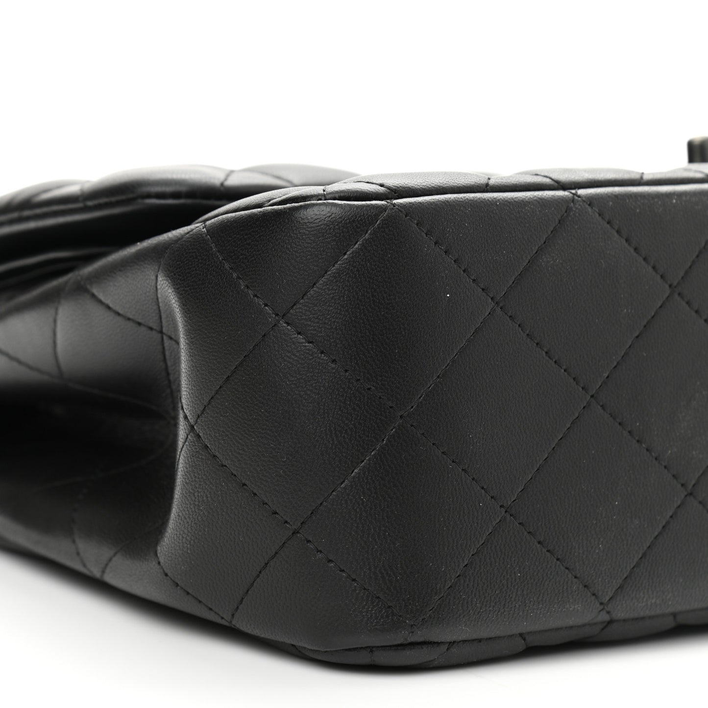 Lambskin Quilted Jumbo Double Flap So Black