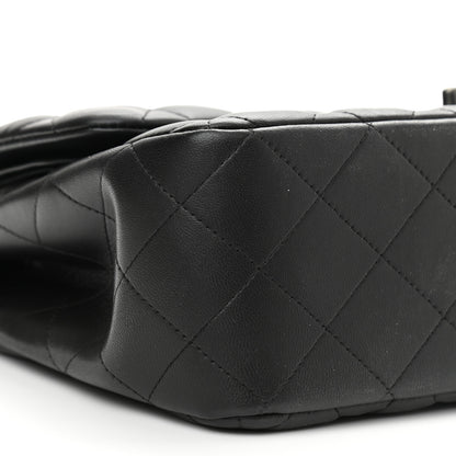 Chanel Lambskin Quilted Jumbo Double Flap So Black 9 of 12