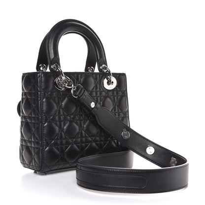 Christian Dior Lambskin Cannage Small Lucky Badges My Lady Dior Black 4 of 8