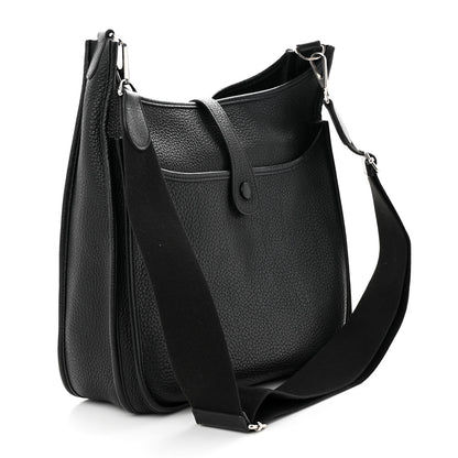 Hermes Taurillon Clemence Evelyne III GM Black 3 of 10