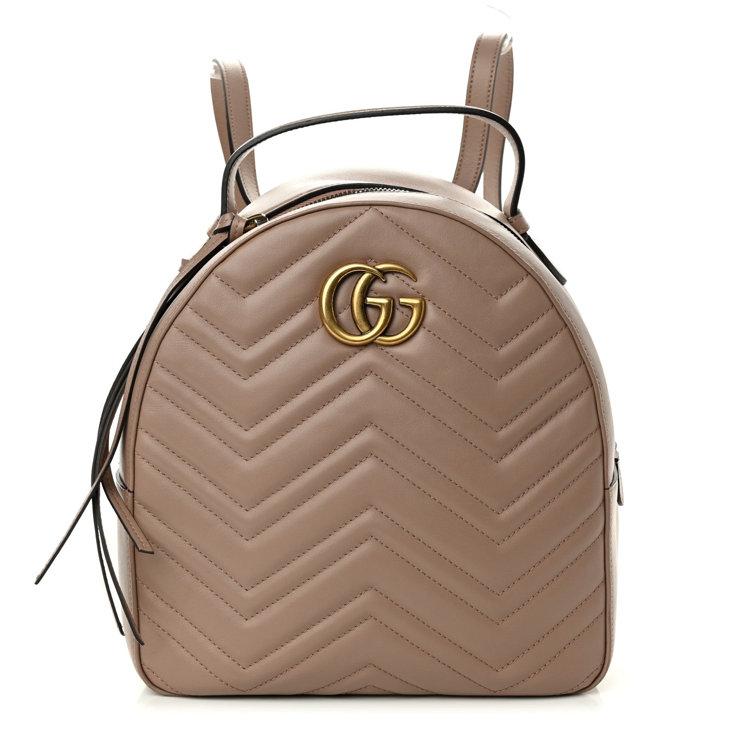 Gucci Calfskin Matelasse GG Marmont Backpack Porcelain Rose 1 of 13