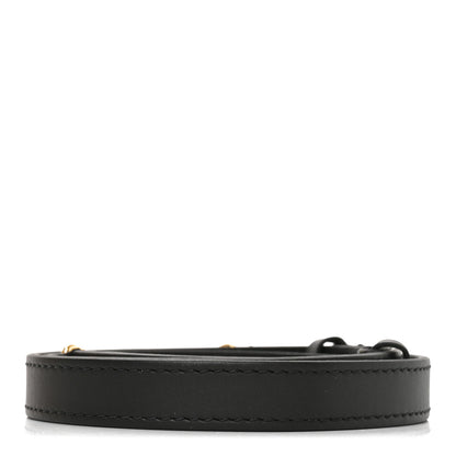 Louis Vuitton Calfskin 20mm Adjustable Shoulder Strap Black 2 of 4