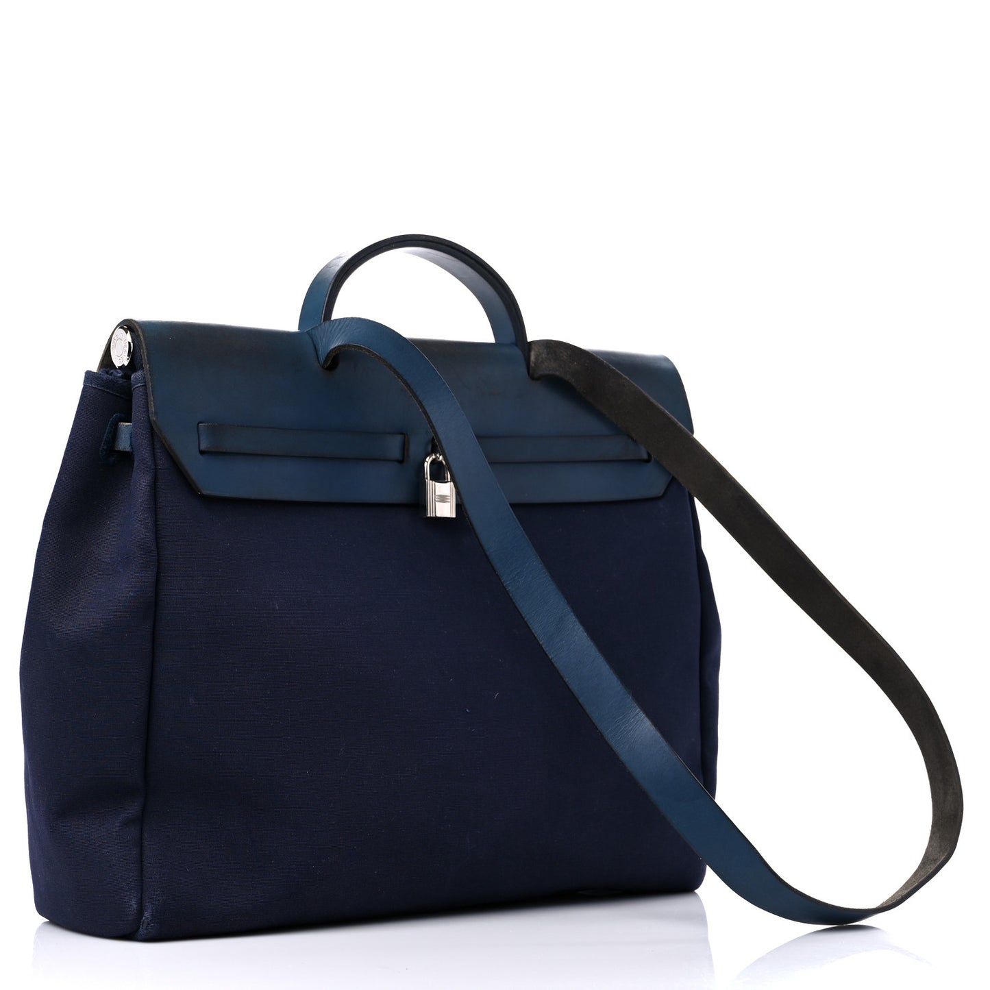 Toile Vache Calfskin Herbag 39 MM Navy