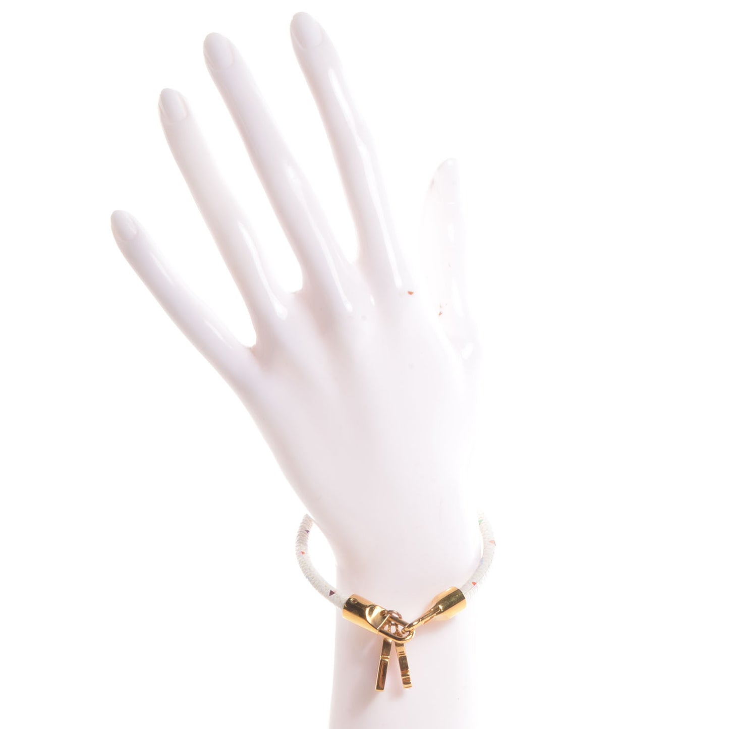 Monogram Multicolor Luck It Bracelet 19 White