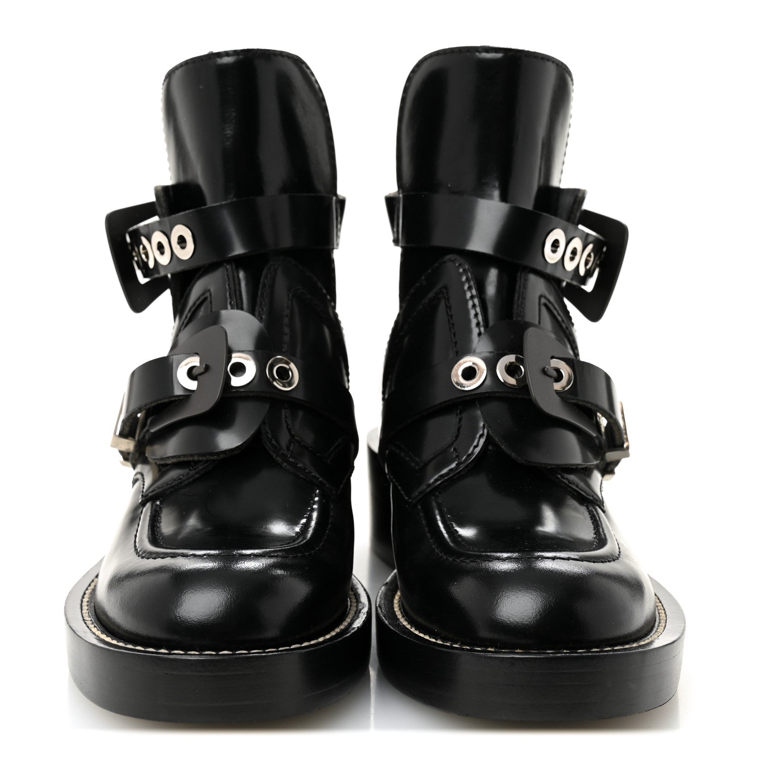 Balenciaga Brushed Calfskin Ceinture Ankle Boots 36.5 Black 2 of 9