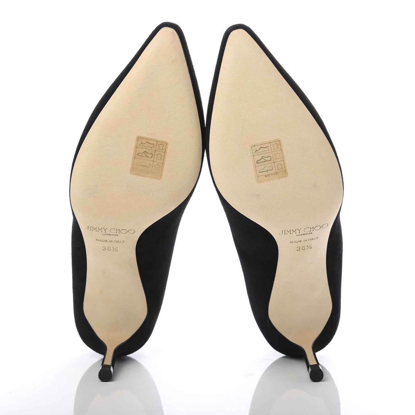 Suede Pointy Toe Romy 60 Pumps 36.5 Black