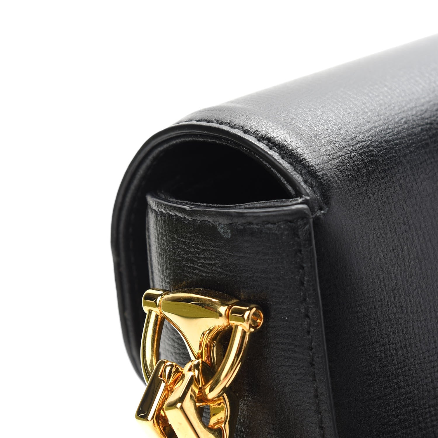 Gucci Azalea Calfskin Web Mini Horsebit 1955 Shoulder Bag Black 10 of 10