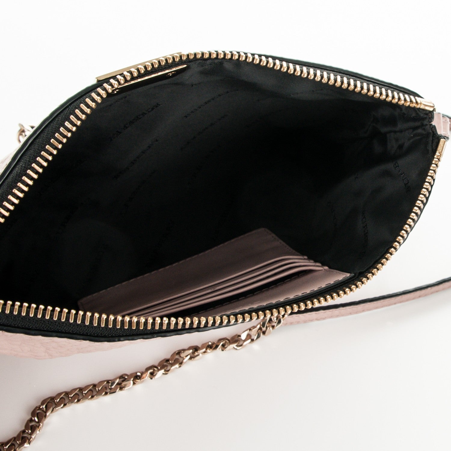 Burberry Signature Grain Calfskin Check Embossed Peyton Crossbody Clutch Bag Pale Orchid 5 of 6