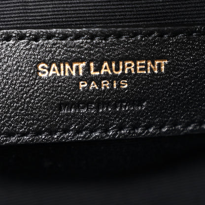 Saint Laurent Lambskin Matelasse Monogram Joe Backpack Black 5 of 9