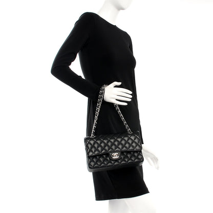 Chanel Caviar Quilted Medium Double Flap Black 2 of 8