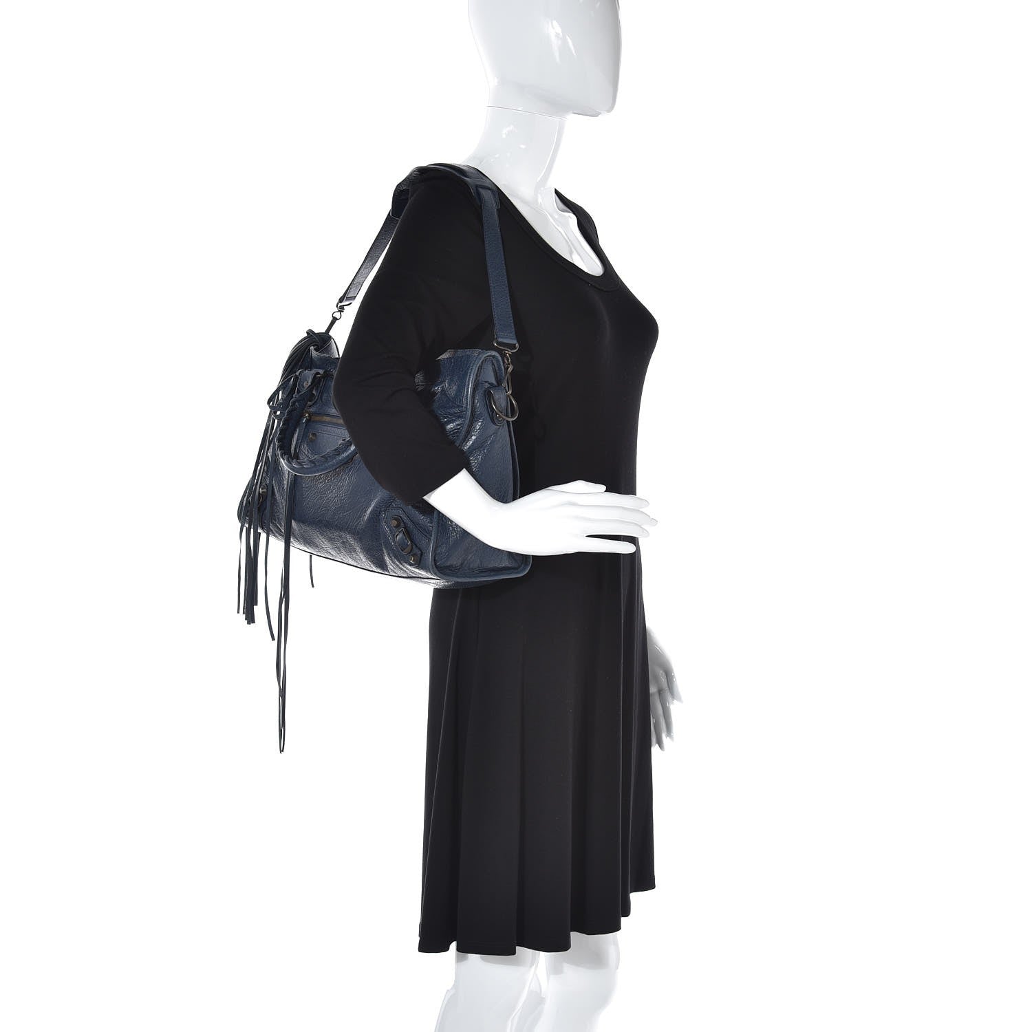 Balenciaga Agneau Classic Hardware City Bleu de Minuit 2 of 11