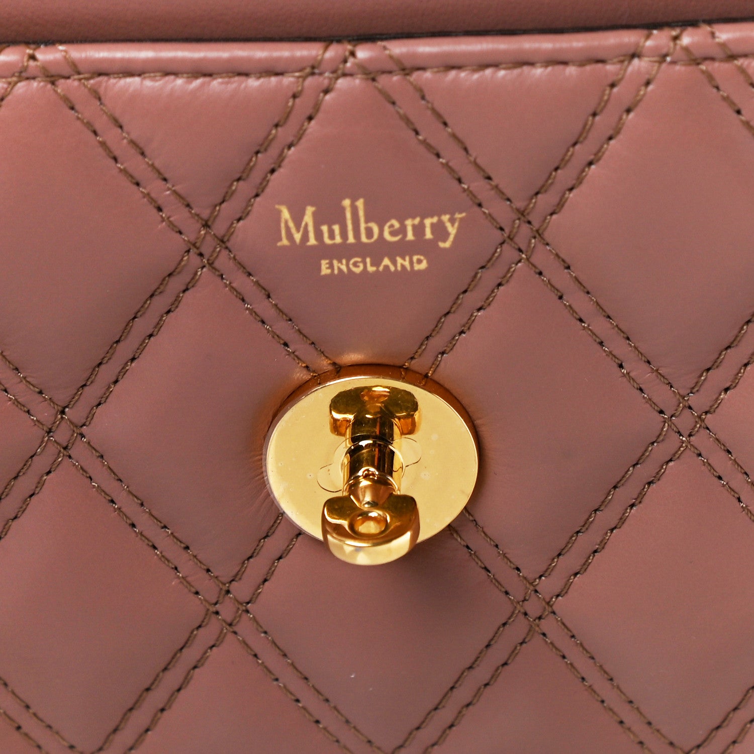 Mulberry Smooth Calfskin Quilted Small Darley Shoulder Bag Dark Blush 6 of 9