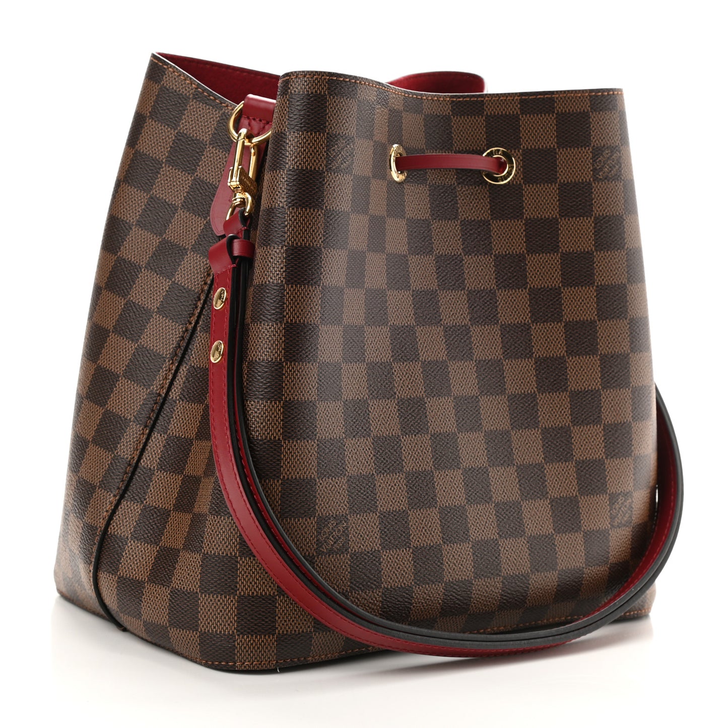 Damier Ebene Neonoe MM Cherry Berry