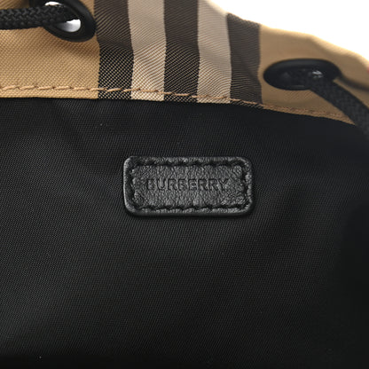 Burberry Econyl Icon Stripe Phoebe Drawcord Pouch Archive Beige 6 of 12