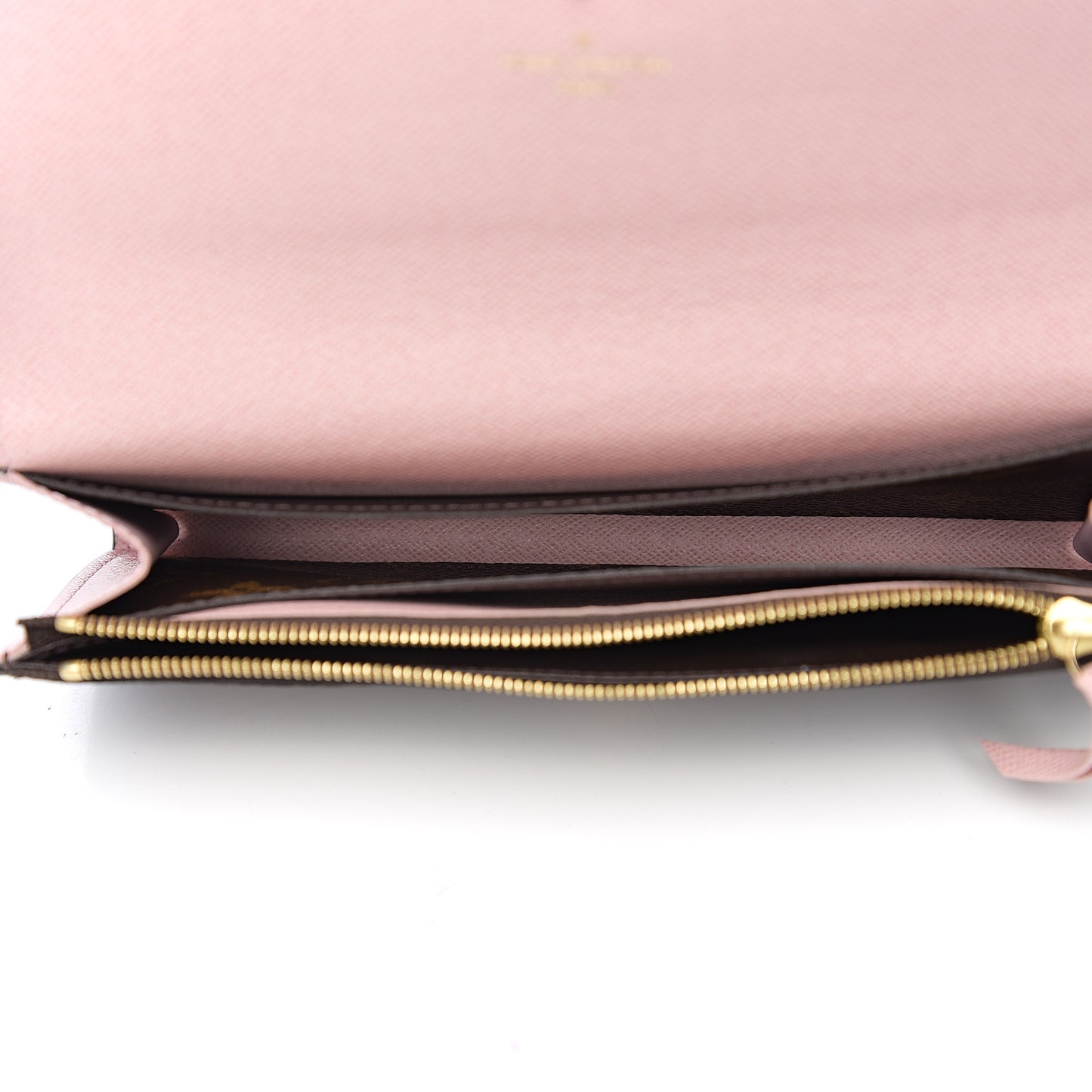 Monogram Emilie Wallet Rose Ballerine