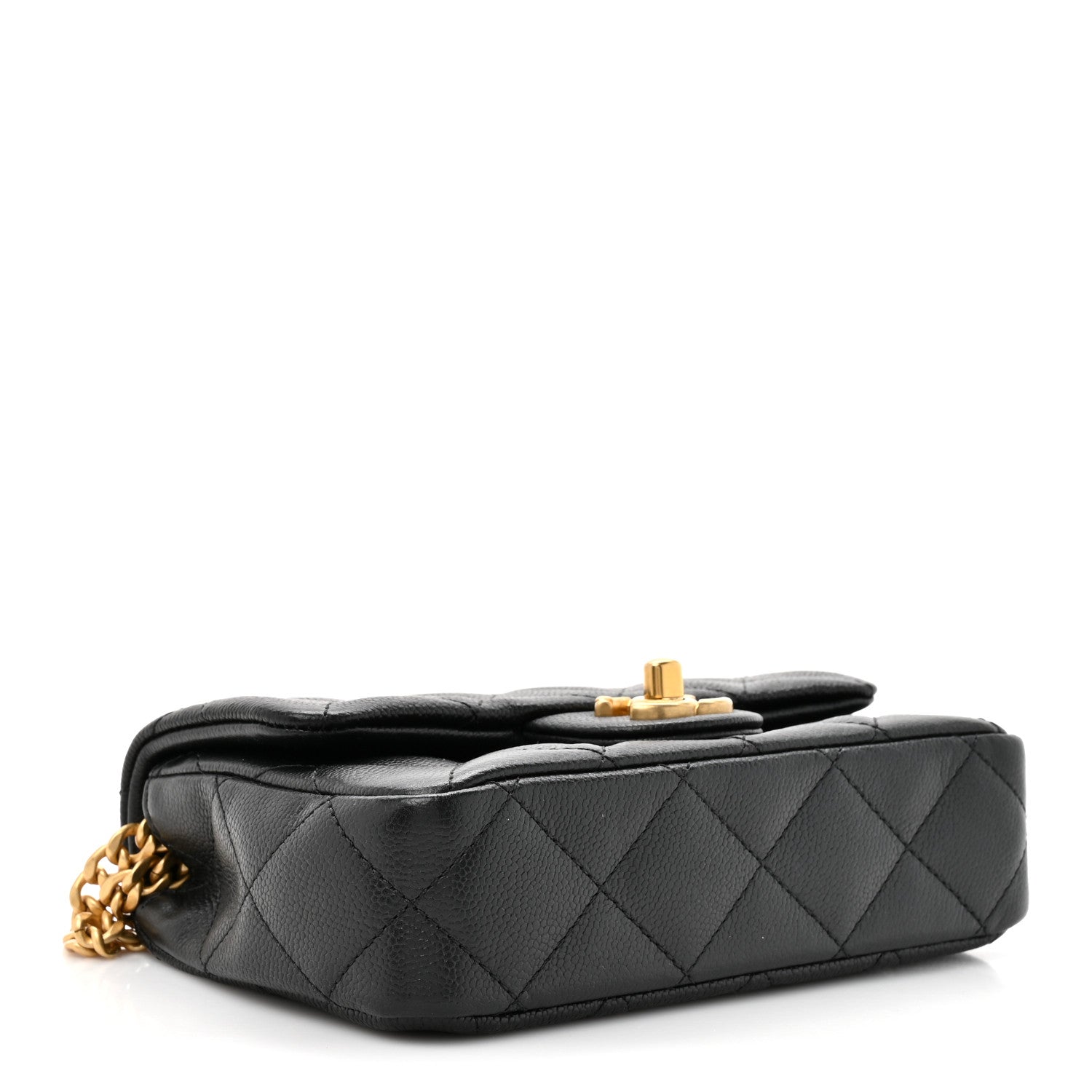 Chanel Caviar Quilted Mini Sweetheart Rectangular Flap Black 4 of 11