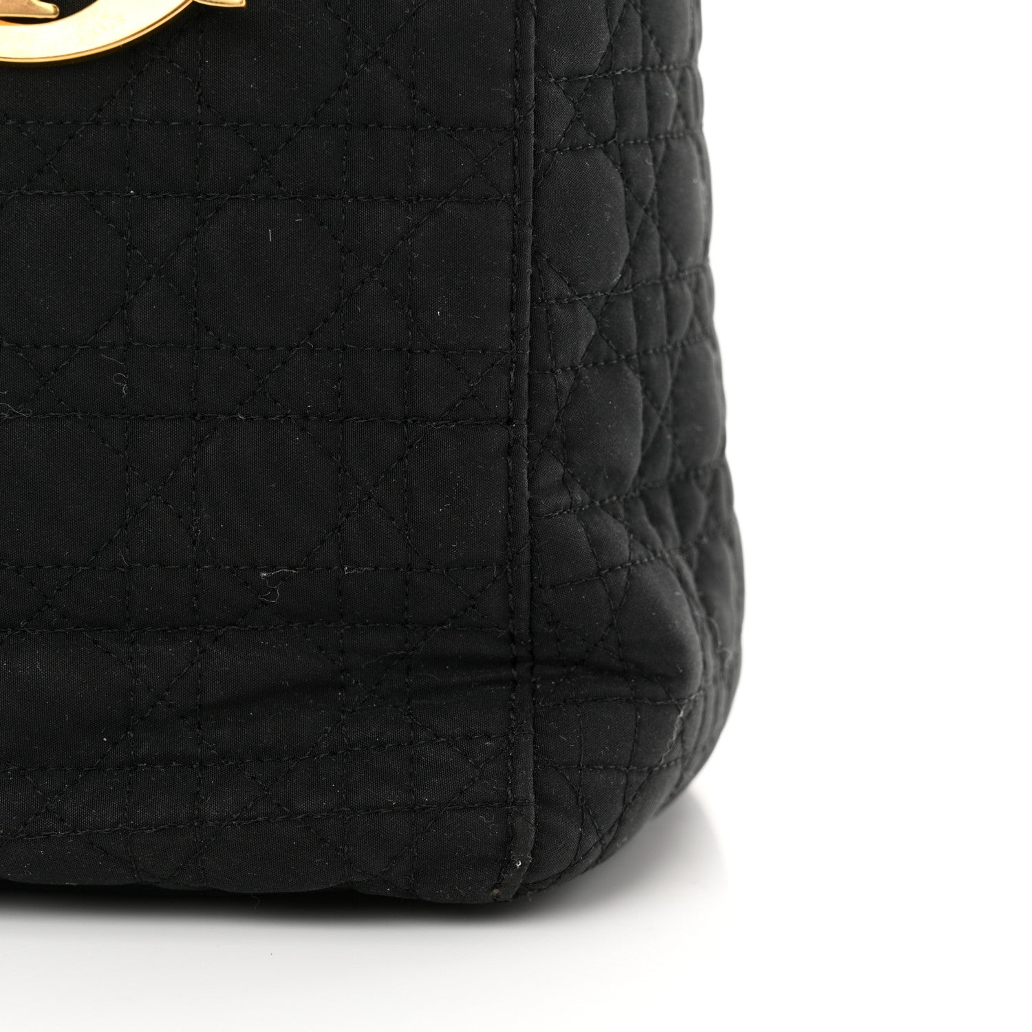 Christian Dior Nylon Cannage Medium Lady Dior Black 12 of 17