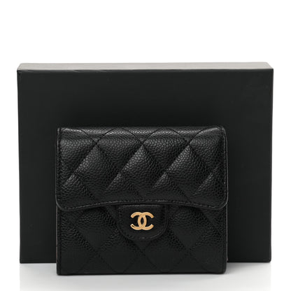 Chanel Caviar Quilted Compact Flap Wallet Black 11 of 11