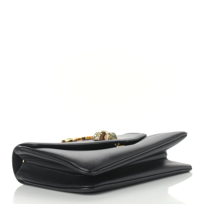 Gucci Vitello Palmellato Lux Crystal Medium Rajah Shoulder Bag Black 4 of 15