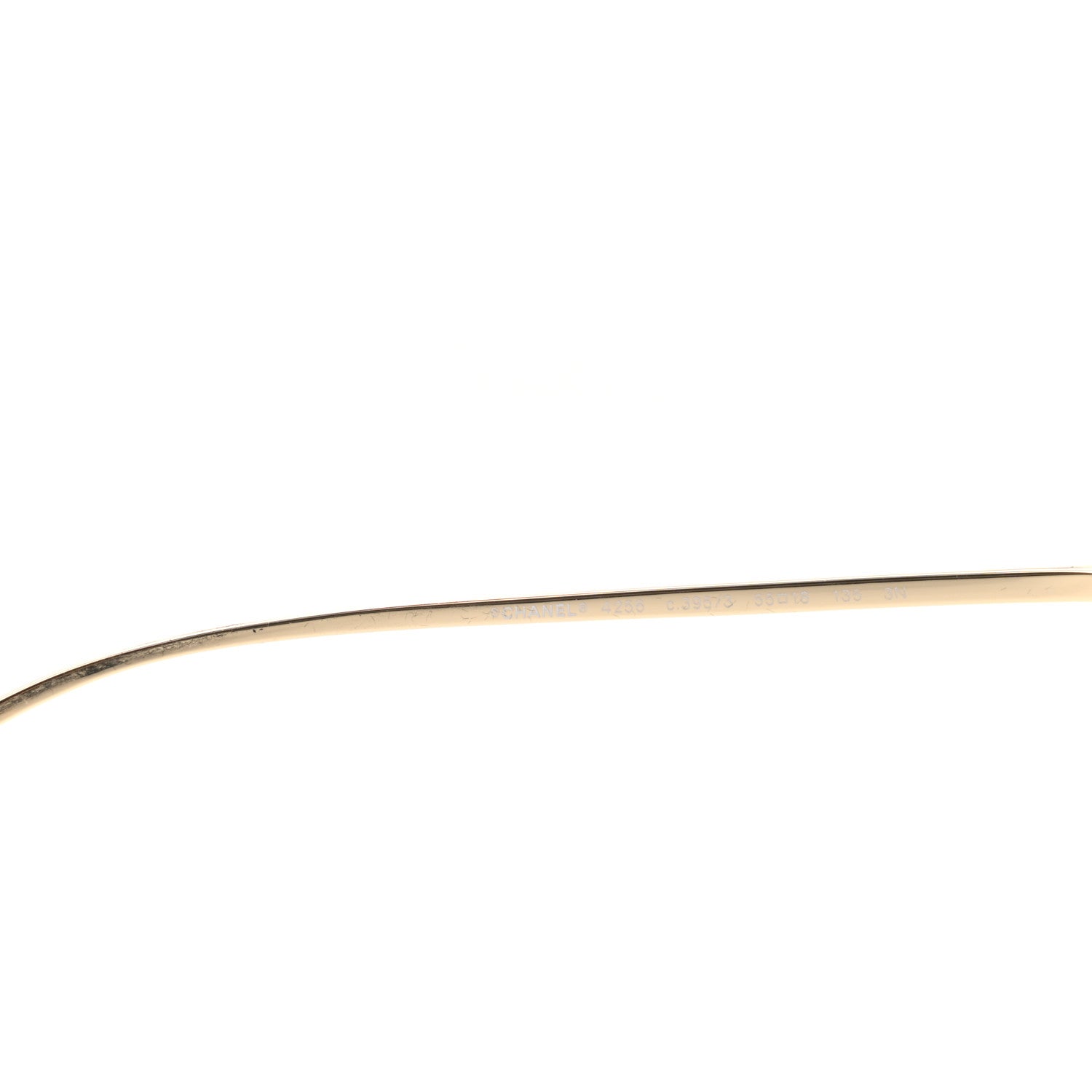 Chanel Metal Pilot Sunglasses 4256 Gold 5 of 5