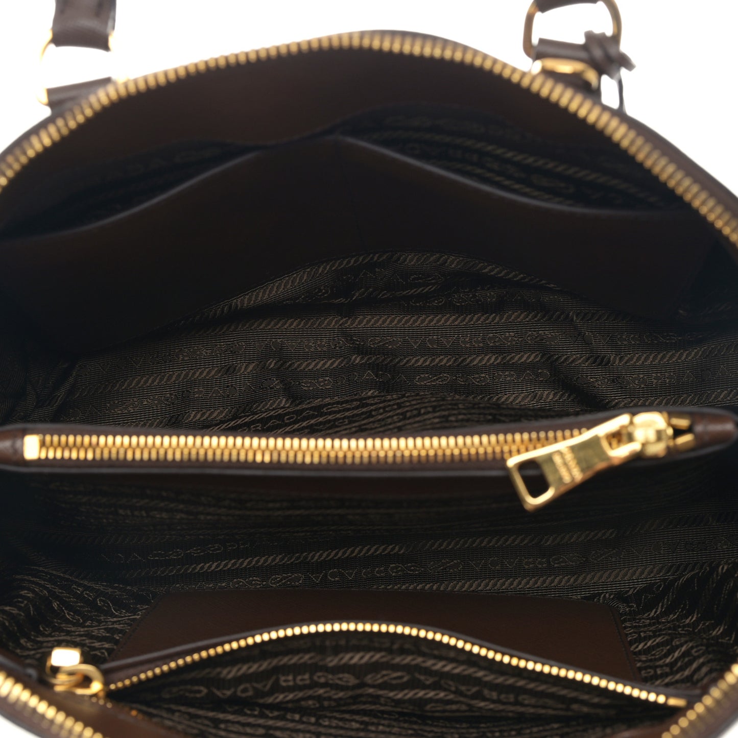 Saffiano Lux Medium Promenade Tote Cacao