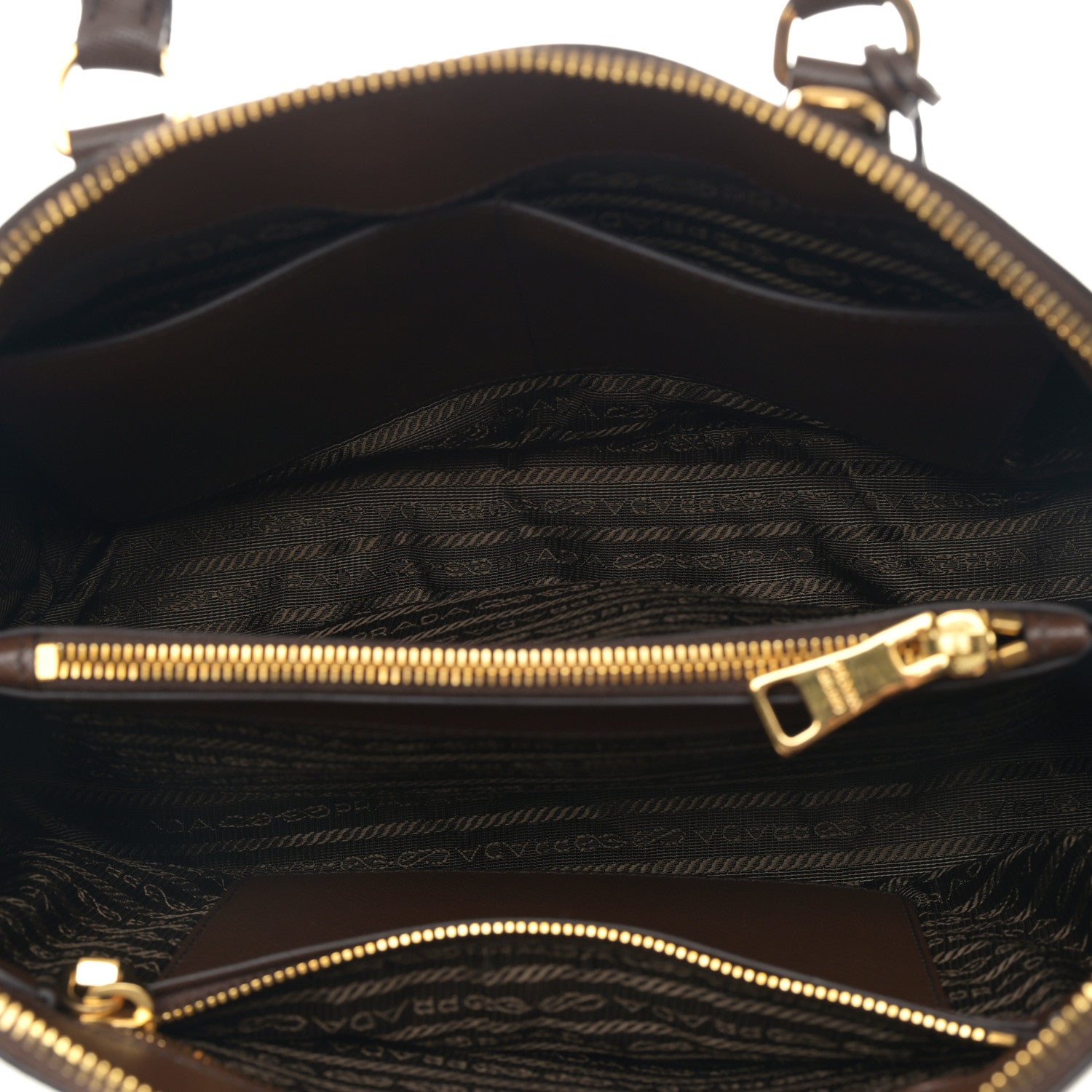 Prada Saffiano Lux Medium Promenade Tote Cacao 5 of 9