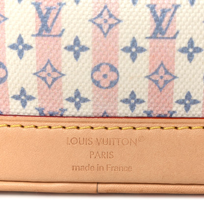 Louis Vuitton Minigram LV Stamp Nano Noe Blue 6 of 9