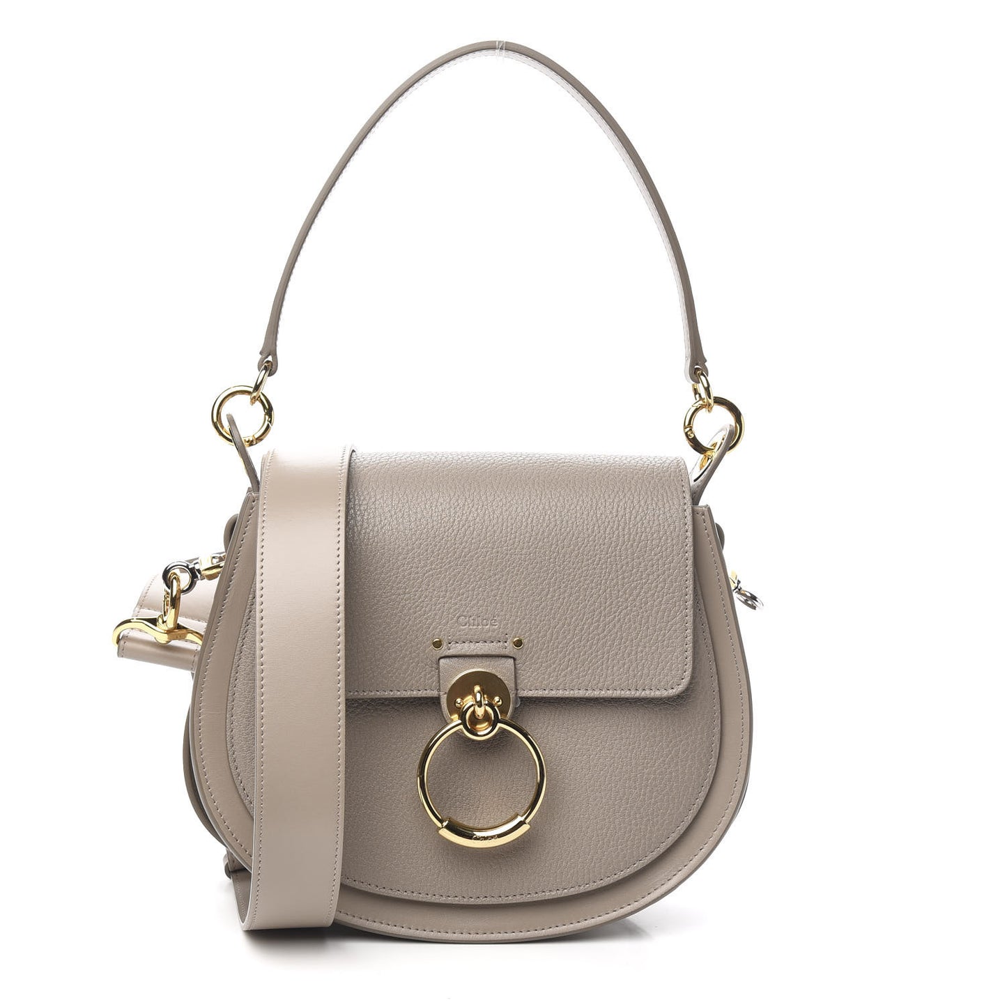 Calfskin Large Tess Bag Motty Grey