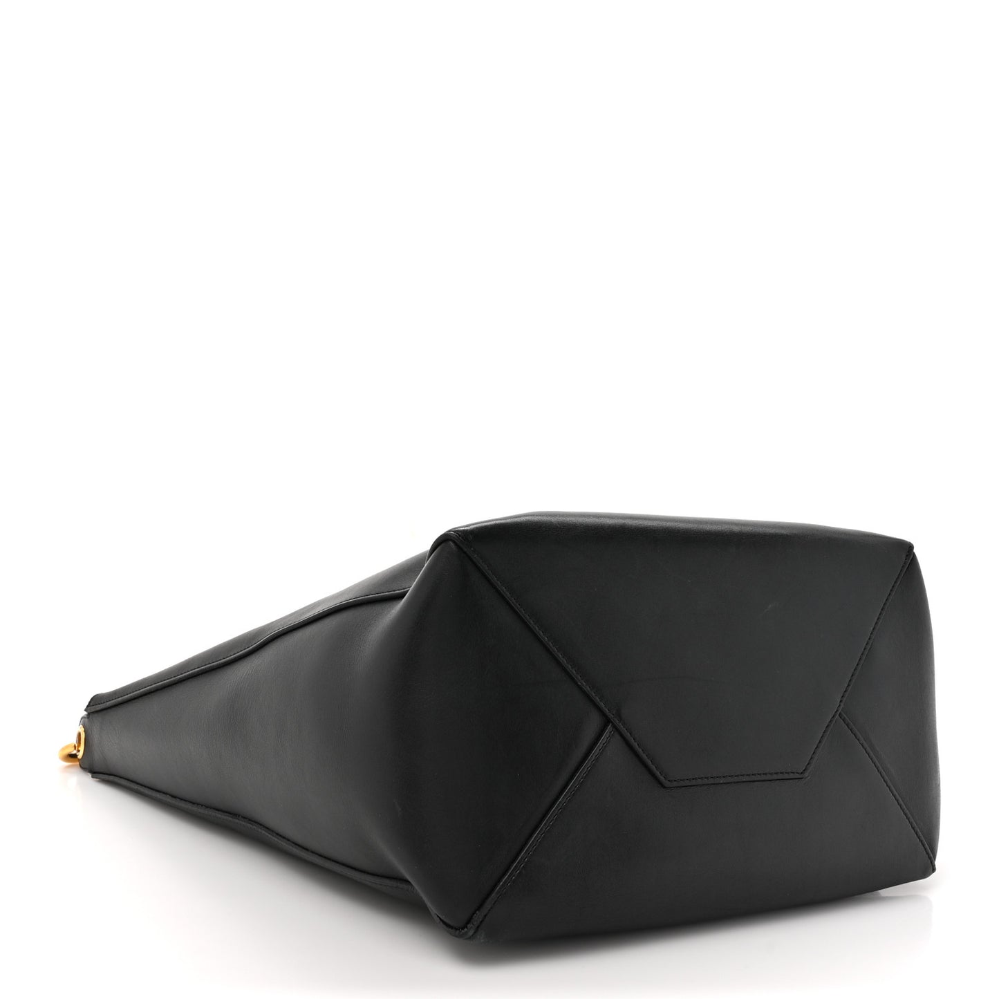 Natural Calfskin Medium Zipped Hobo Black