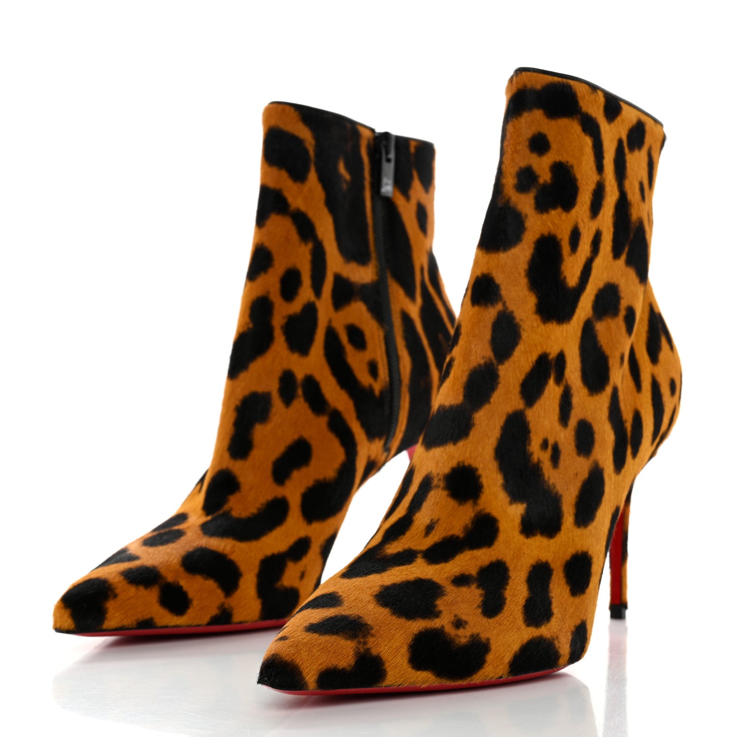 Christian Louboutin Pony Hair Leopard Print So Kate Booty 85 Ankle Boots 39.5 3 of 10
