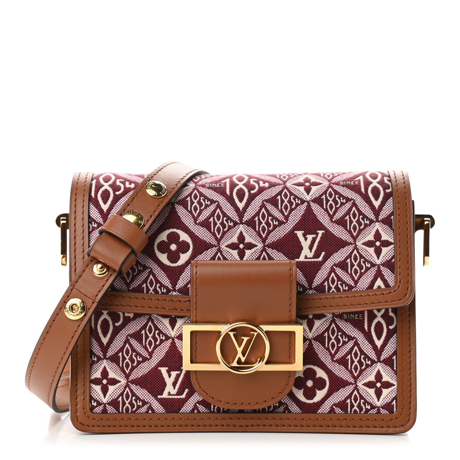 Louis Vuitton Jacquard Since 1854 Dauphine Mini Bordeaux 1 of 8