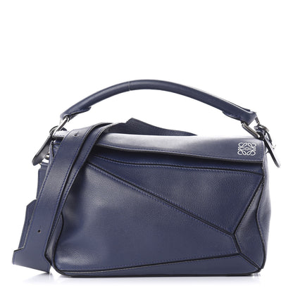 Loewe Calfskin Small Puzzle Bag Marine 1 of 12
