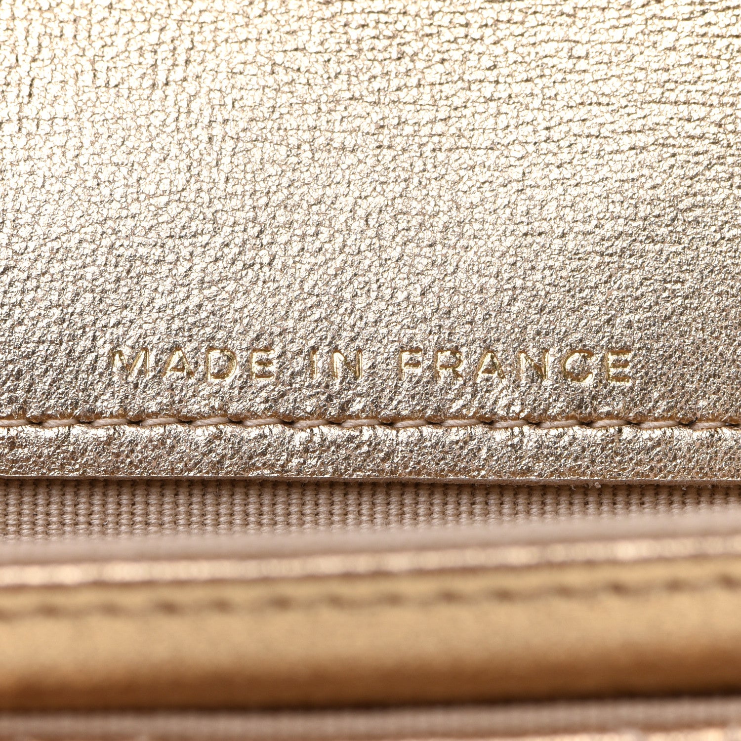 Chanel Metallic Lambskin Quilted Flap Card Holder Wallet Gold 7 of 10