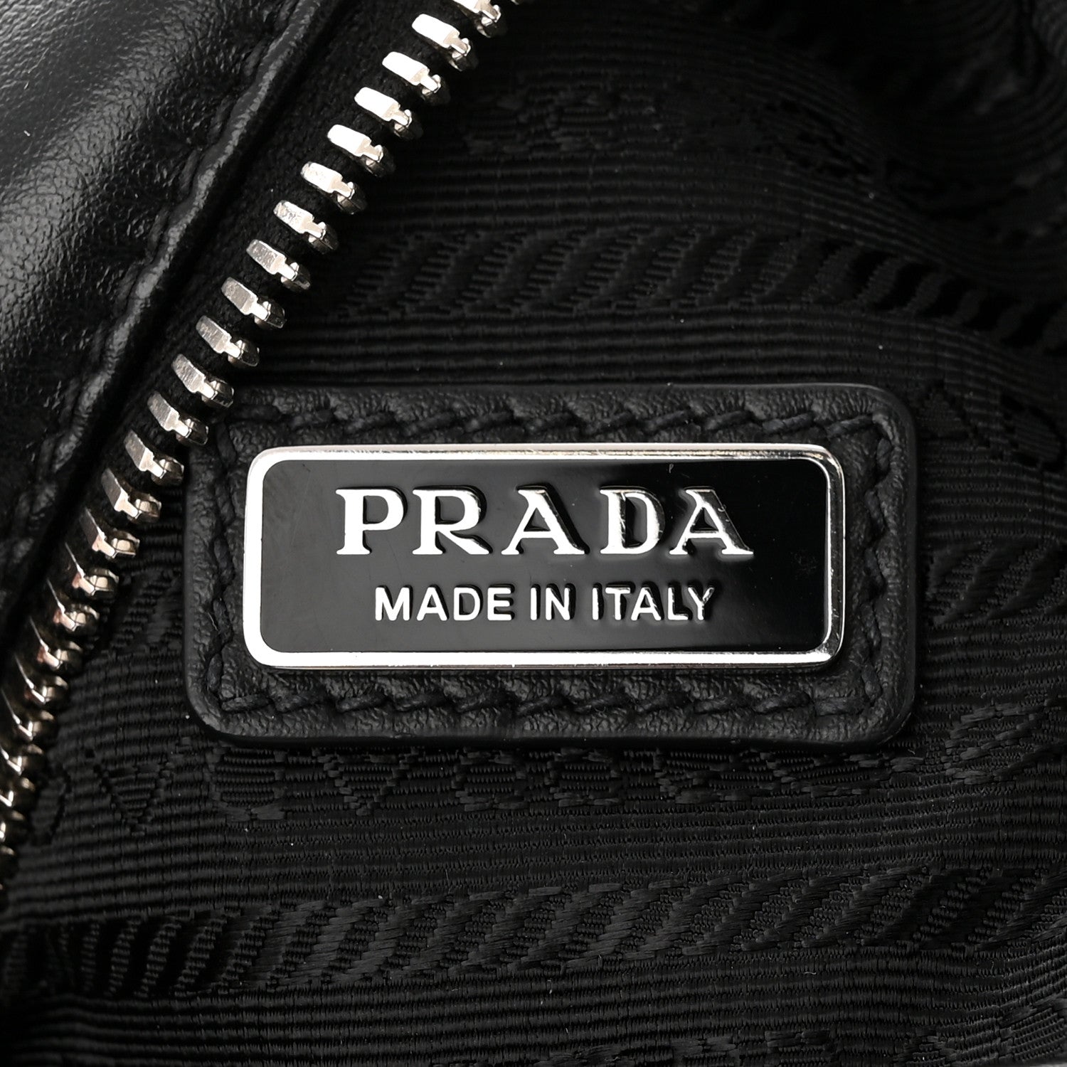 Prada Softy Calfskin Triangle Cross Bag Black 6 of 10